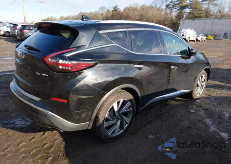 2020 Nissan Murano Sl Intelligent Awd z USA, uszkodzony, nr VIN 5N1AZ2CS1LN124817